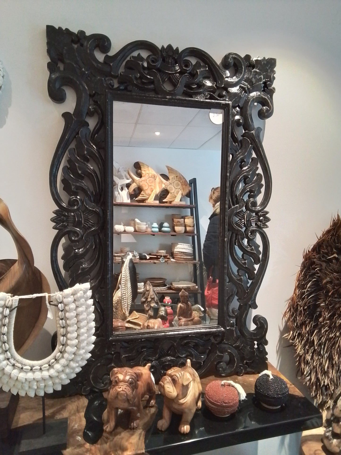 MIROIR BAROQUE NOIR