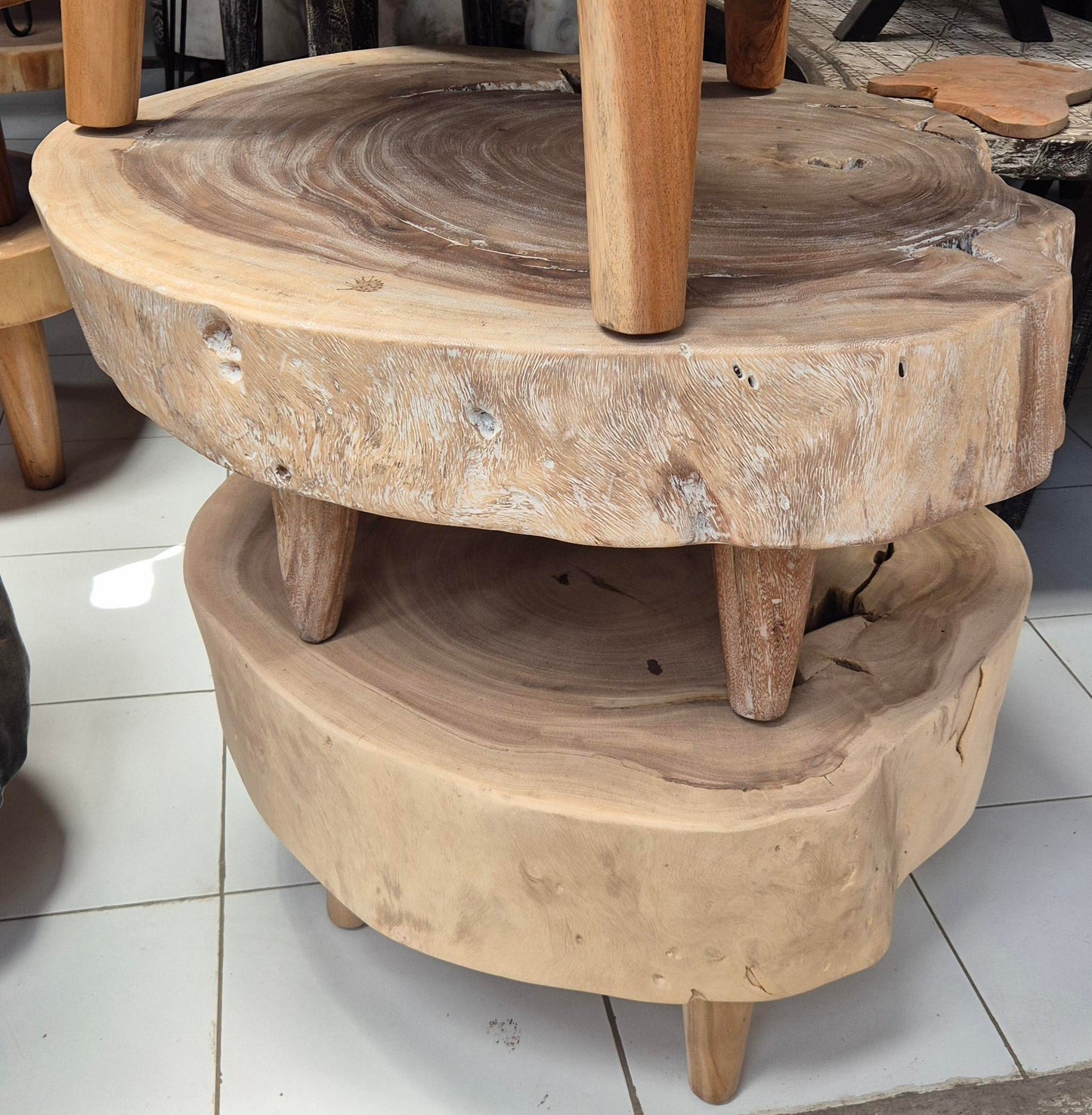 TABLE BASSE RONDIN TECK