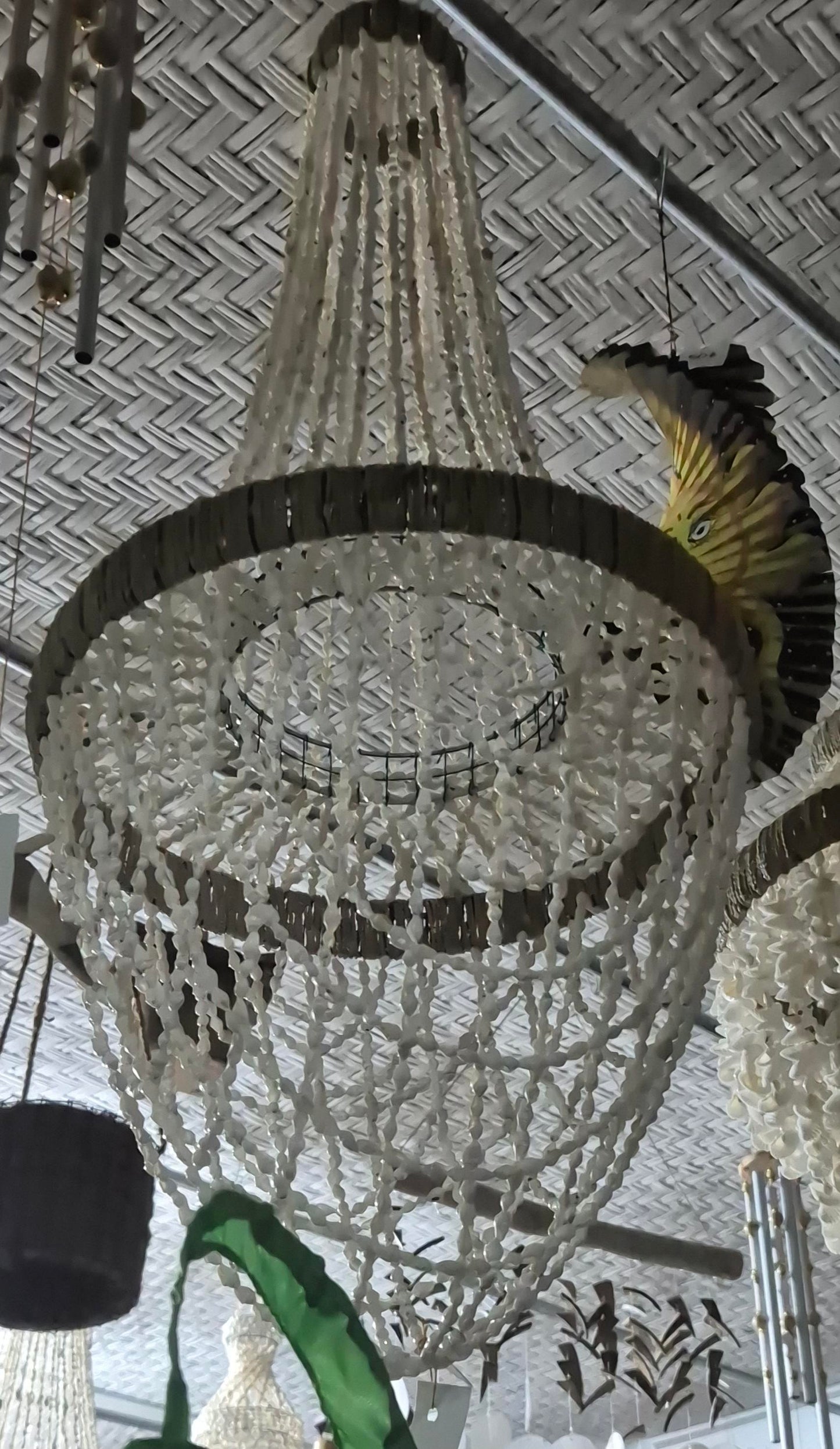 SUSPENSION COQUILLAGE CORDE