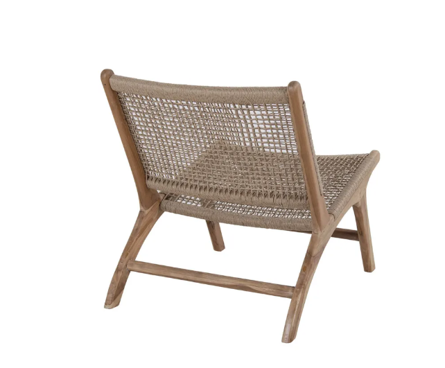 FAUTEUIL TECK RESINE CORDES
