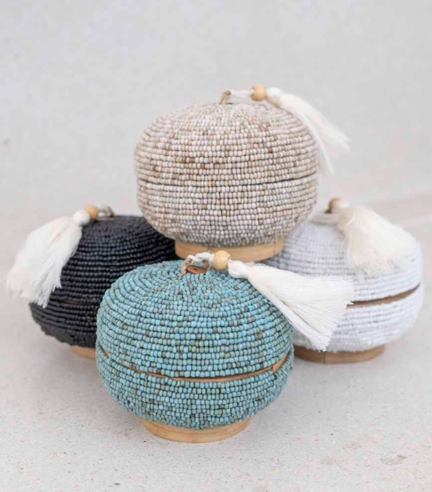 BOITE RONDE PERLES