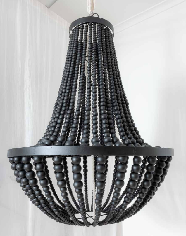 LUSTRE PERLES BOIS