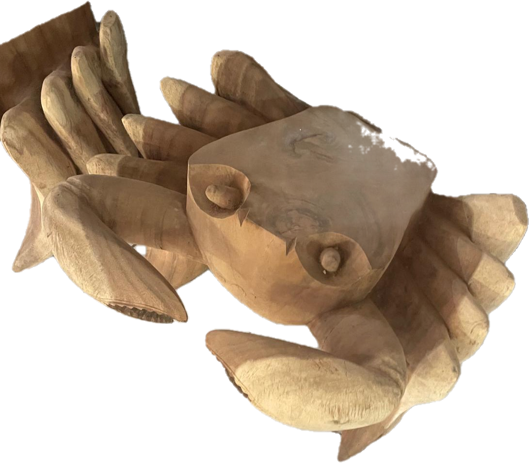 TABLE CRABE EN TECK