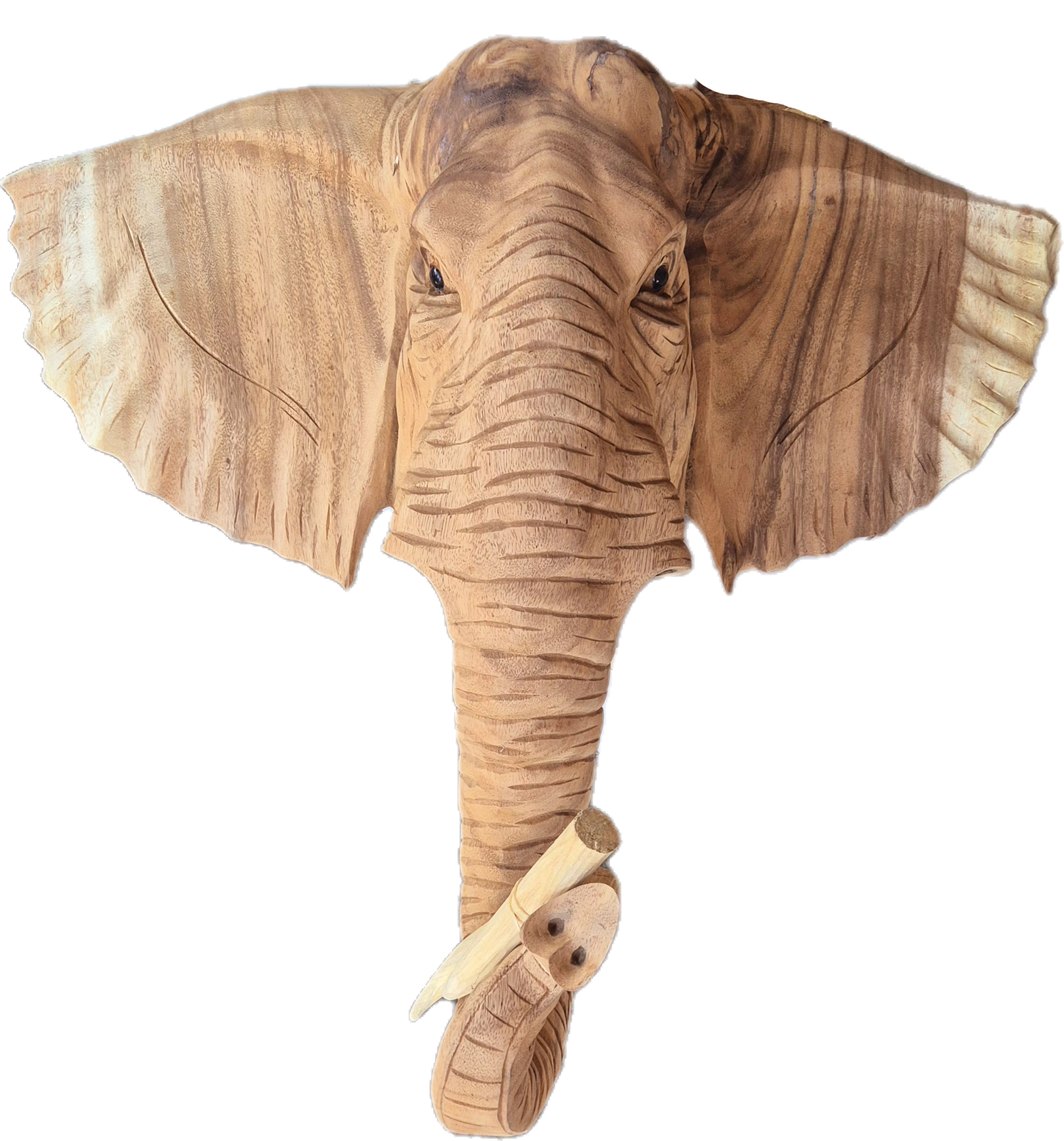 TETE ELEPHANT EN TECK