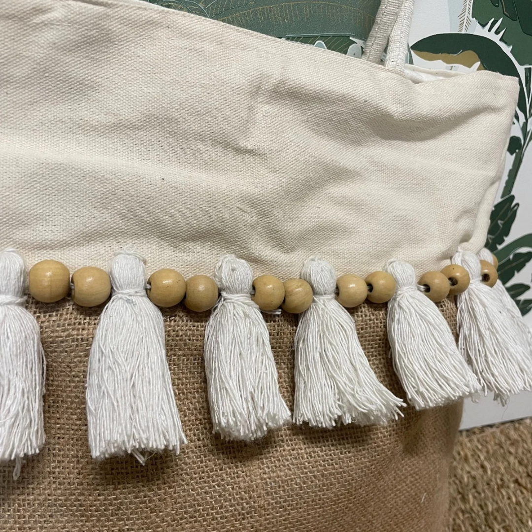 SAC LIN JUTE FRANGE