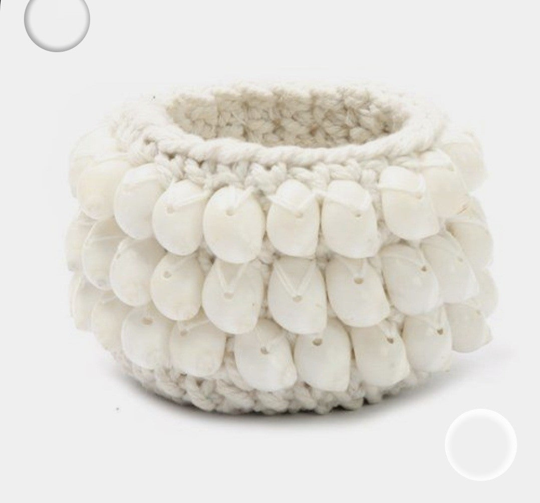 POT LAINE ET COQUILLAGES