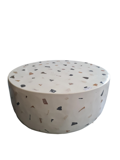 TABLE BASSE RONDE TERRAZZO