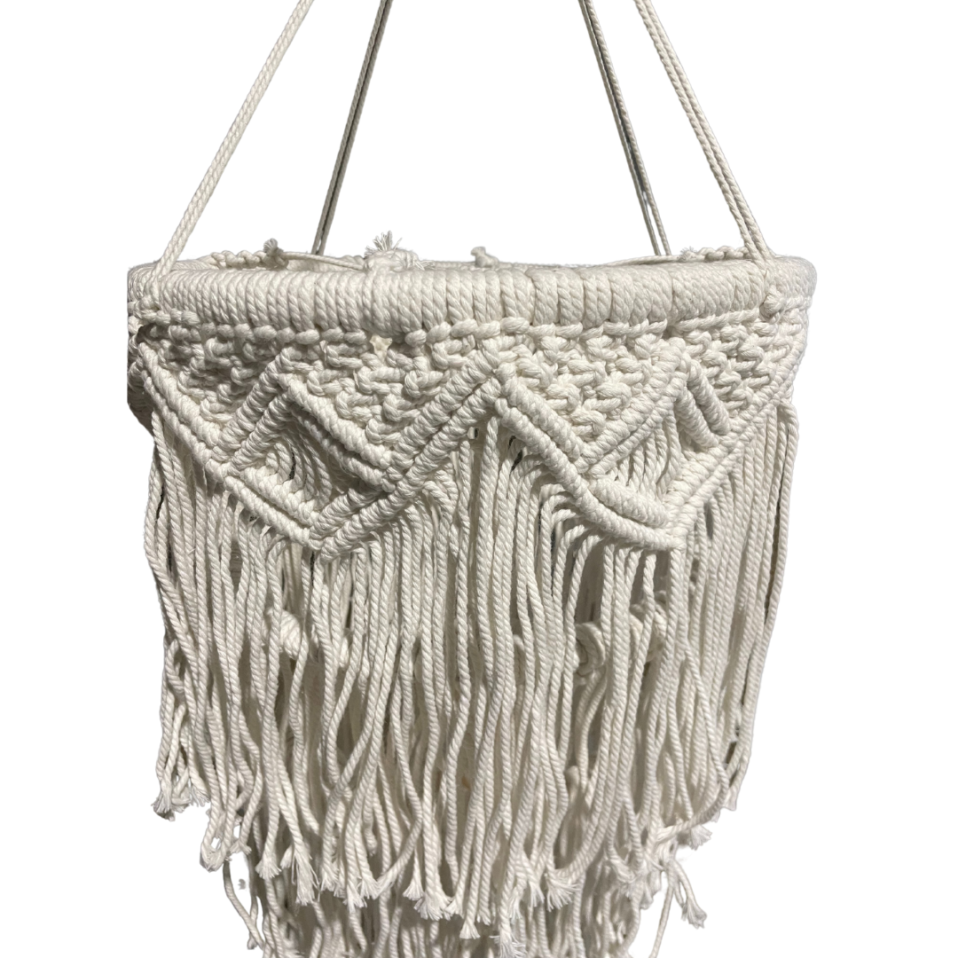 LUMINAIRE MACRAMÉ LONG