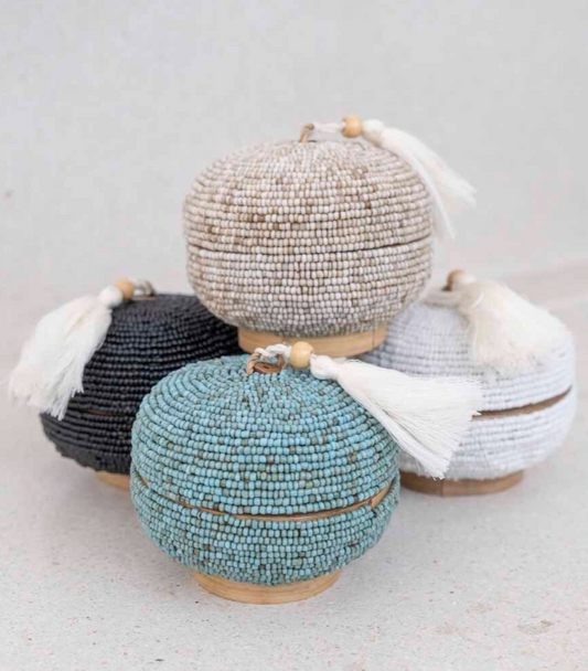 BOITE RONDE PERLES